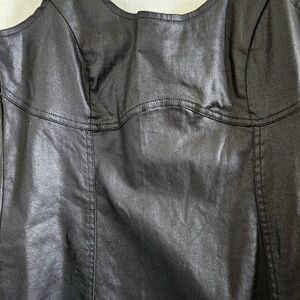 3 For $15 Forever 21 Sleek Black Leather Look Dress